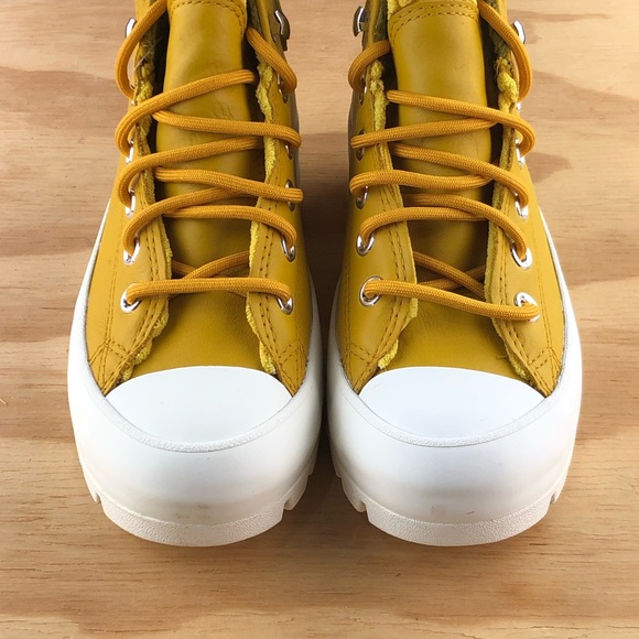 Converse Chuck Taylor All Star Lugged Platform Yellow Womens Size 5.5 - Picture 5 of 7
